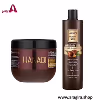 پک ماسک مو و شامپو مو آرگان هانادی 500ml