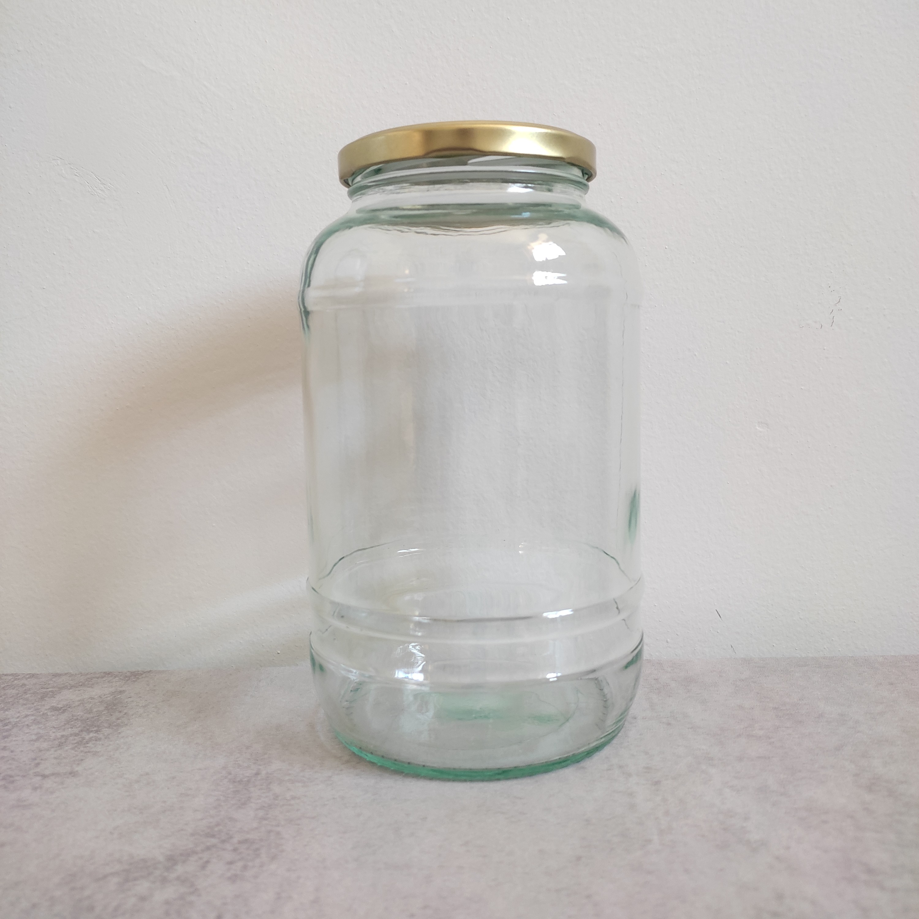 جار شیشه ای استوانه ای- 2 کیلویی(خرده فروشی) (پس کرایه)