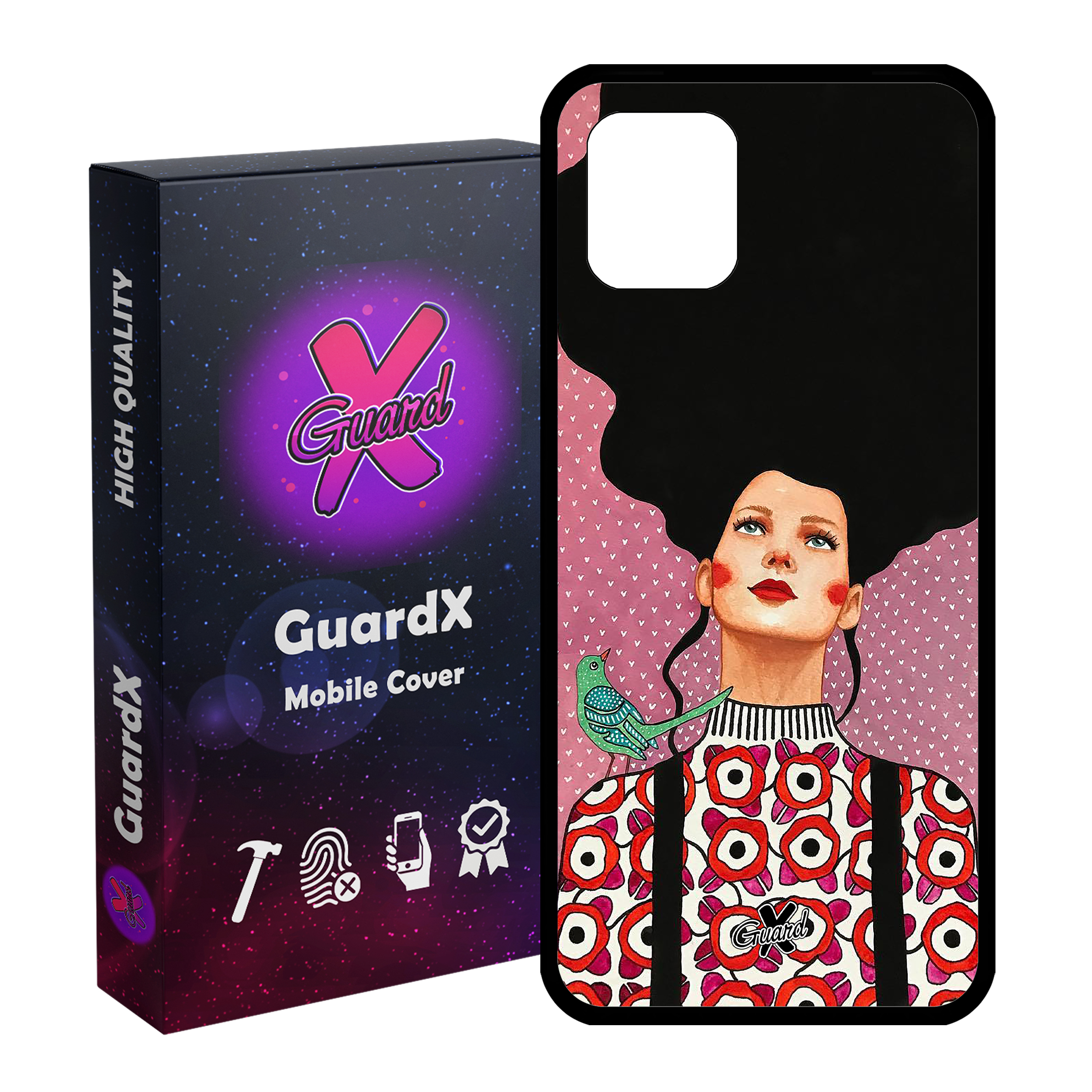 کاور گارد ایکس طرح دختر مدل Glass10139 مناسب برای گوشی موبایل سامسونگ Galaxy Note 10 Lite