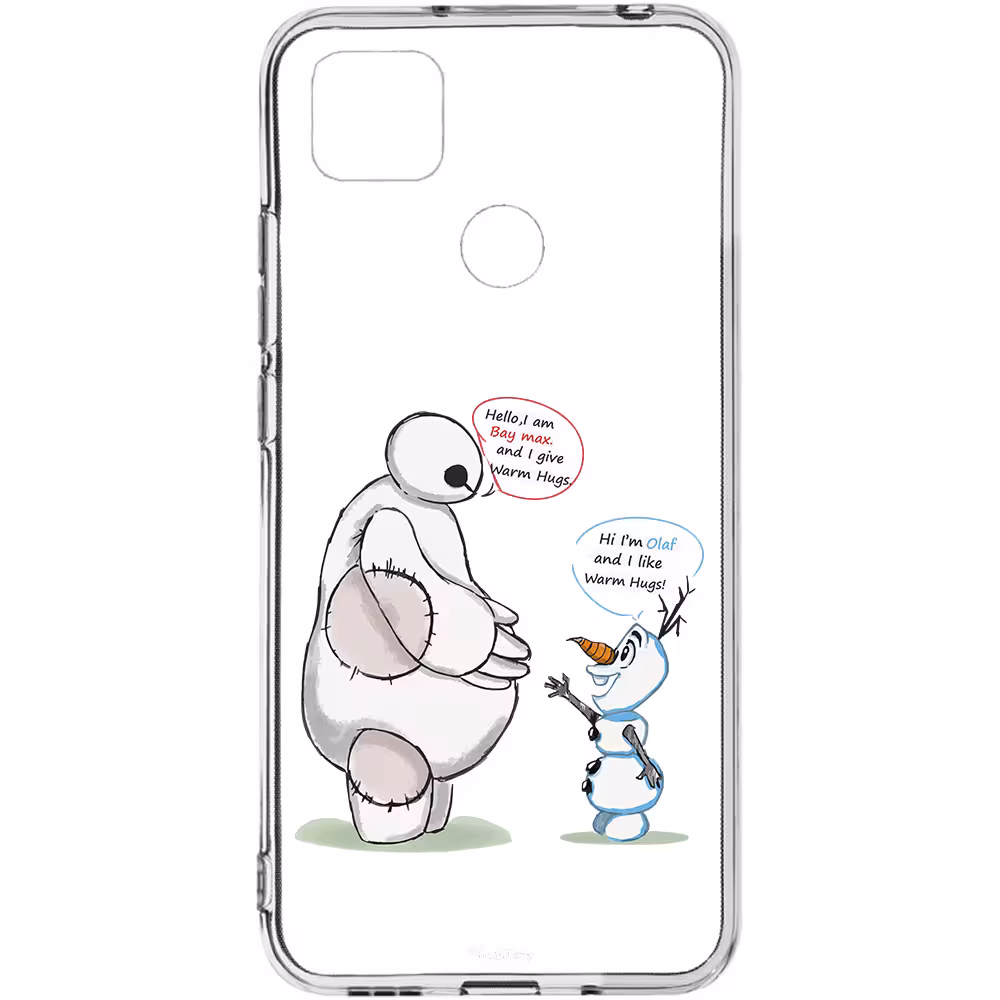 کاور طرح Olaf &amp; Baymax مناسب برای گوشی موبایل شیائومی Redmi 9C