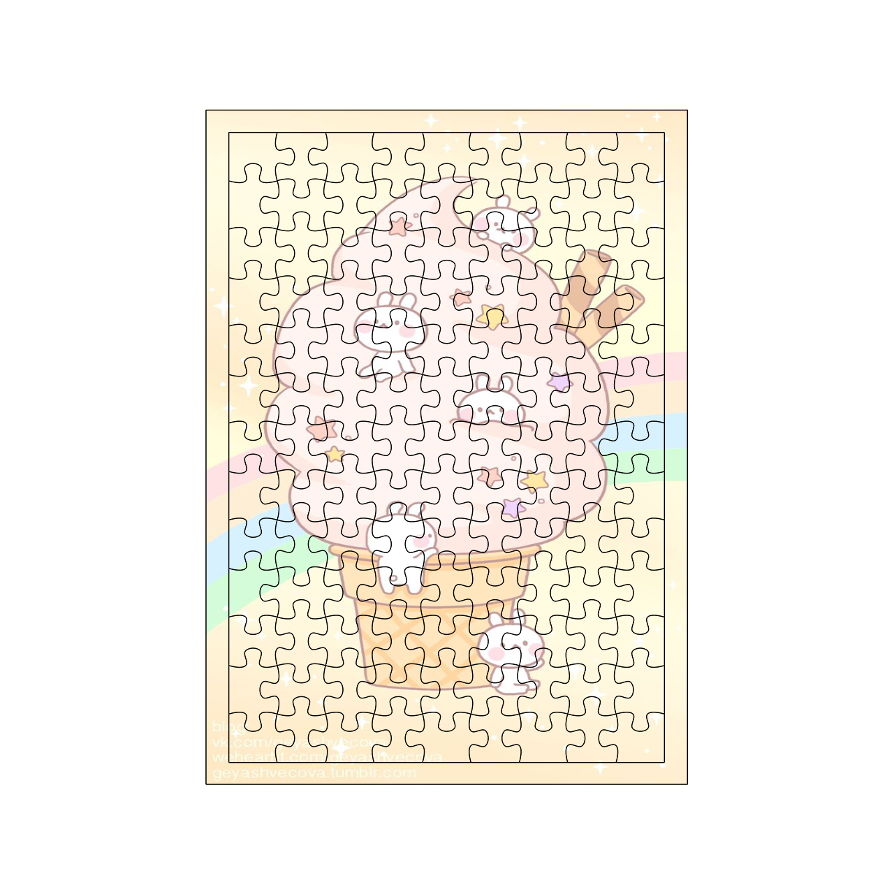 پازل 117 تکه مدل بستنی کد 1675