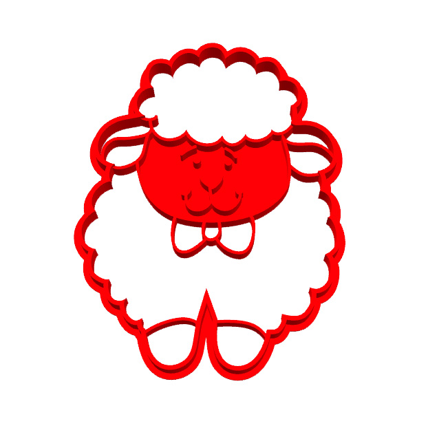 قالب شیرینی مدل بره کوچولو کد 213