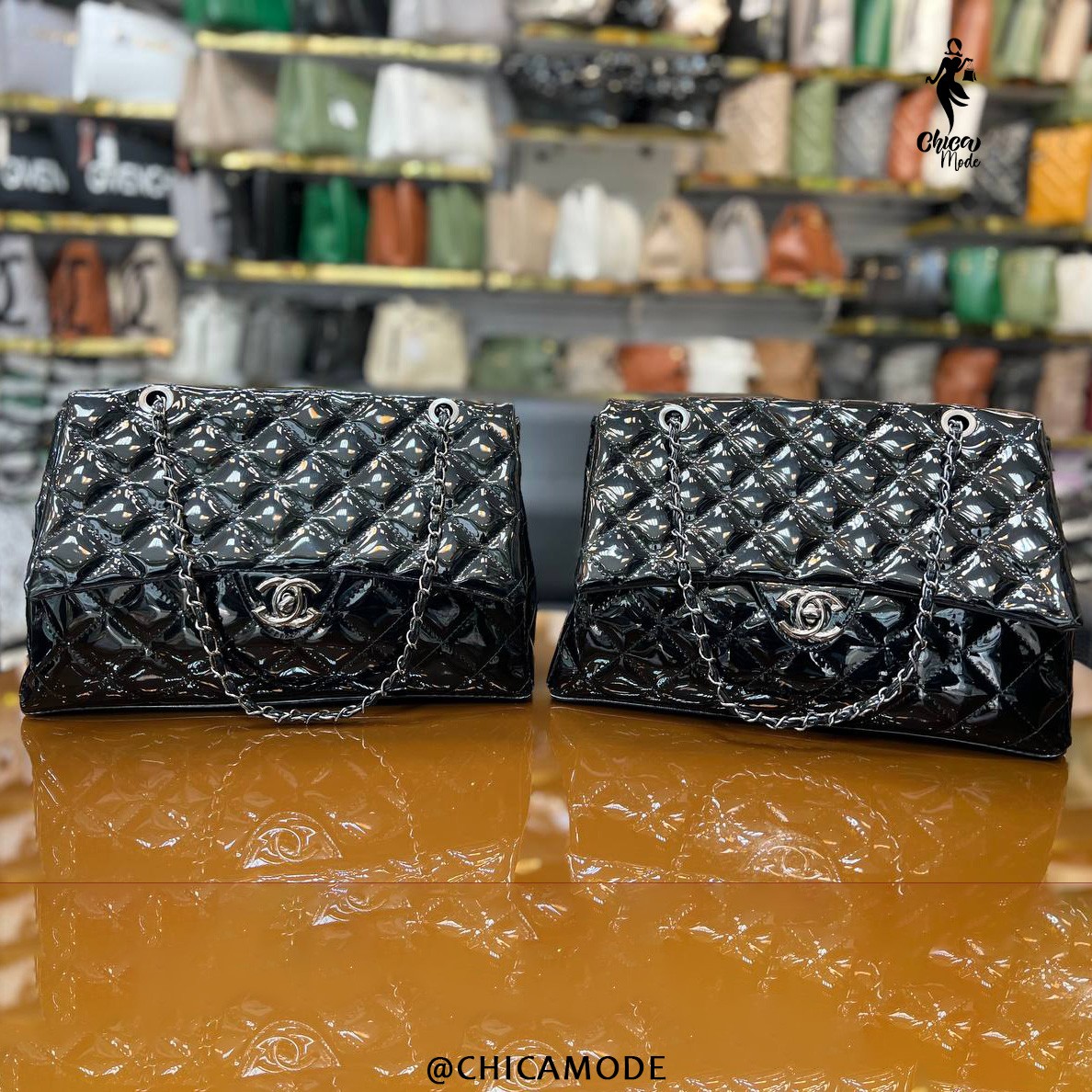 کیف مجلسی زنانه ورنی متوسط
