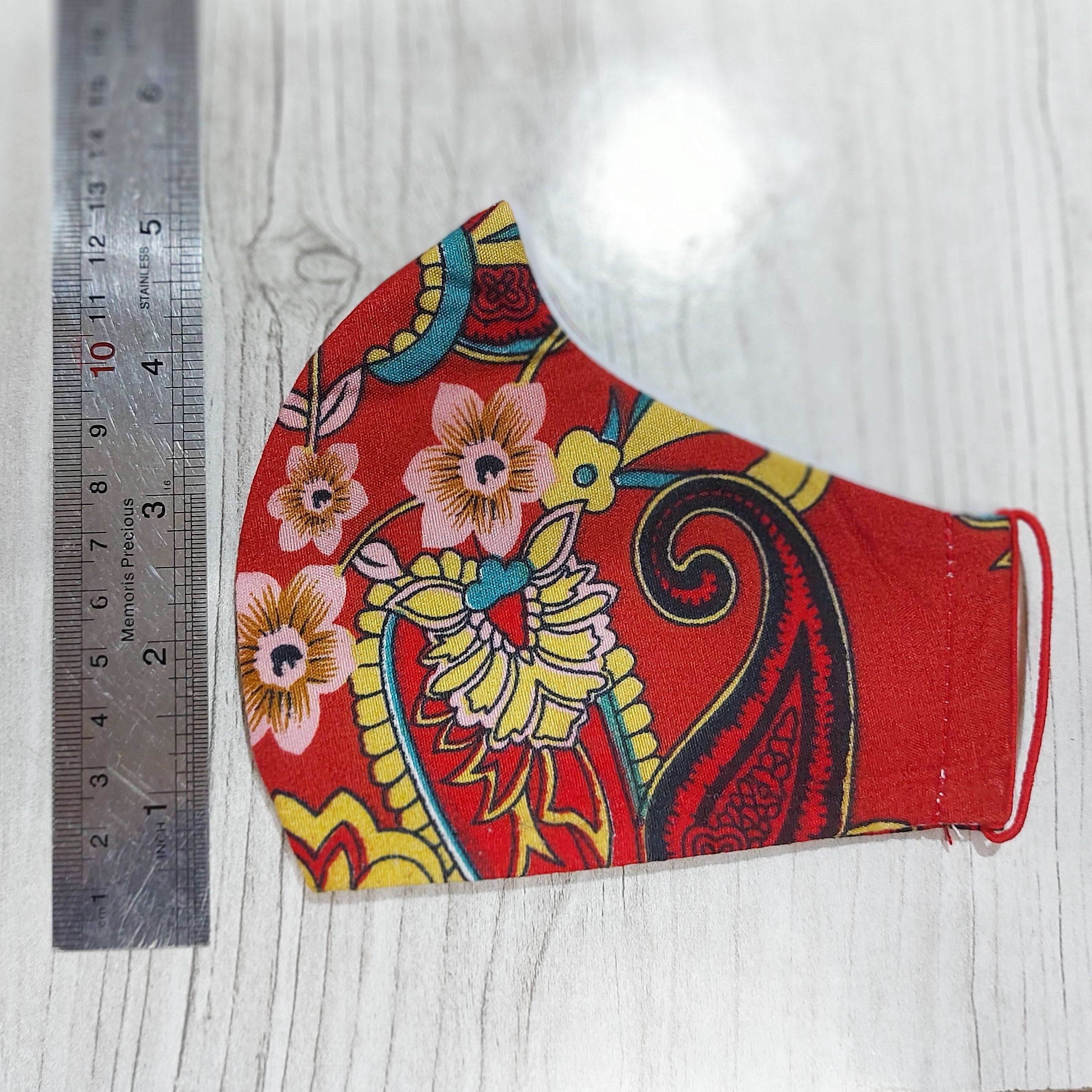 ماسک پارچه ای کودک و نوجوان سه لایه گل و بته