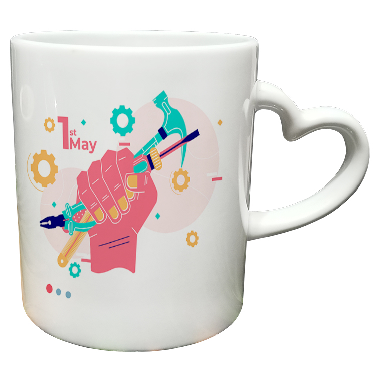 ماگ مدل دسته قلبی طرح مهندس کد 49