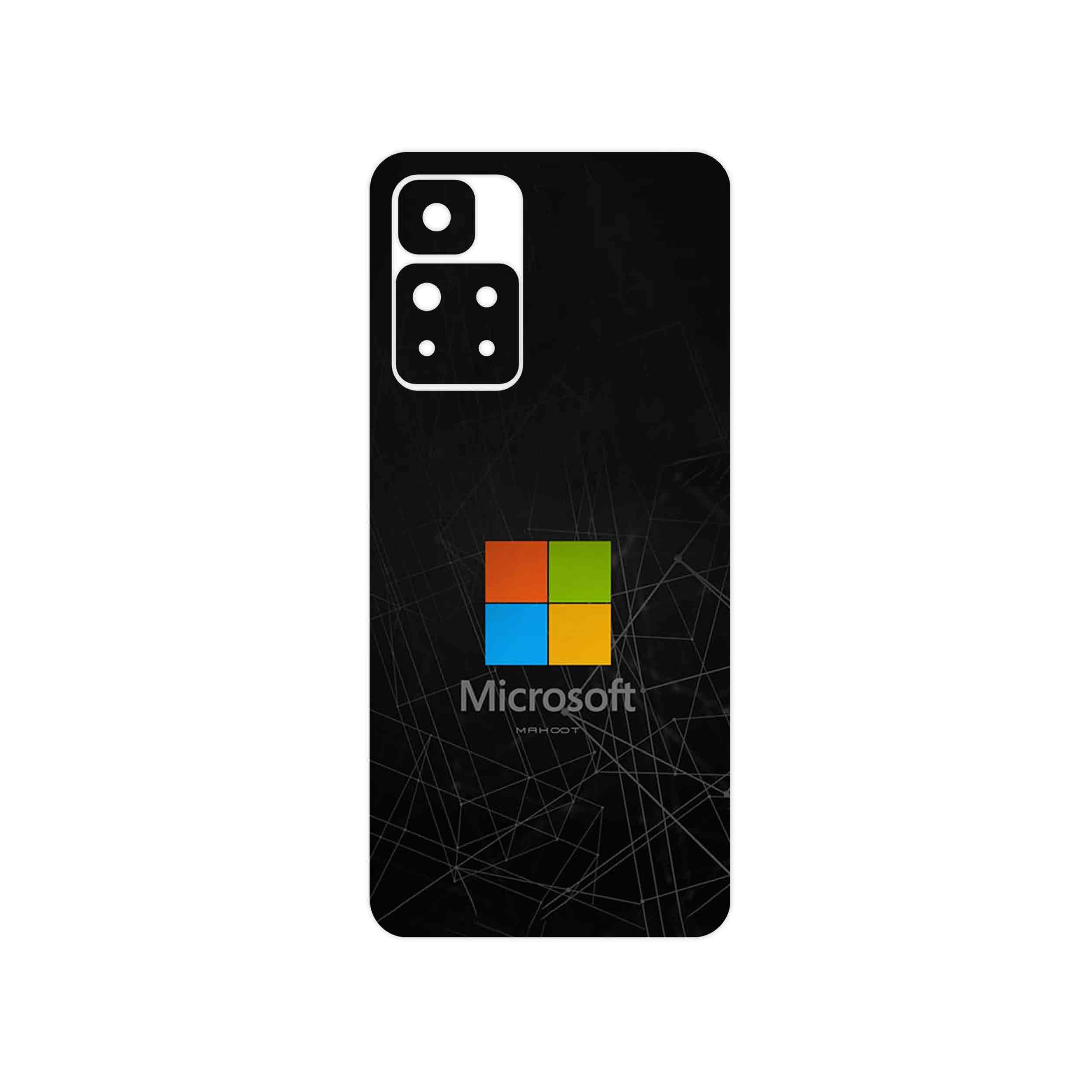 برچسب پوششی ماهوت مدل Microsoft_Logo مناسب برای گوشی موبایل شیائومی Redmi Note 11 Pro Plus 5G