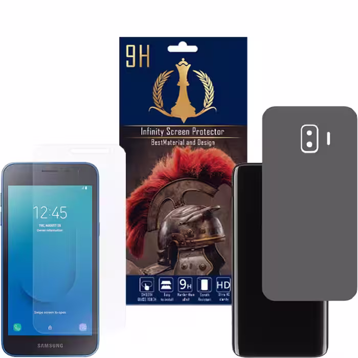 برچسب پوششی اینفینیتی مدل PRO MAX مناسب برای گوشی موبایل سامسونگ Galaxy J2 CORE به همراه محافظ صفحه نمایش