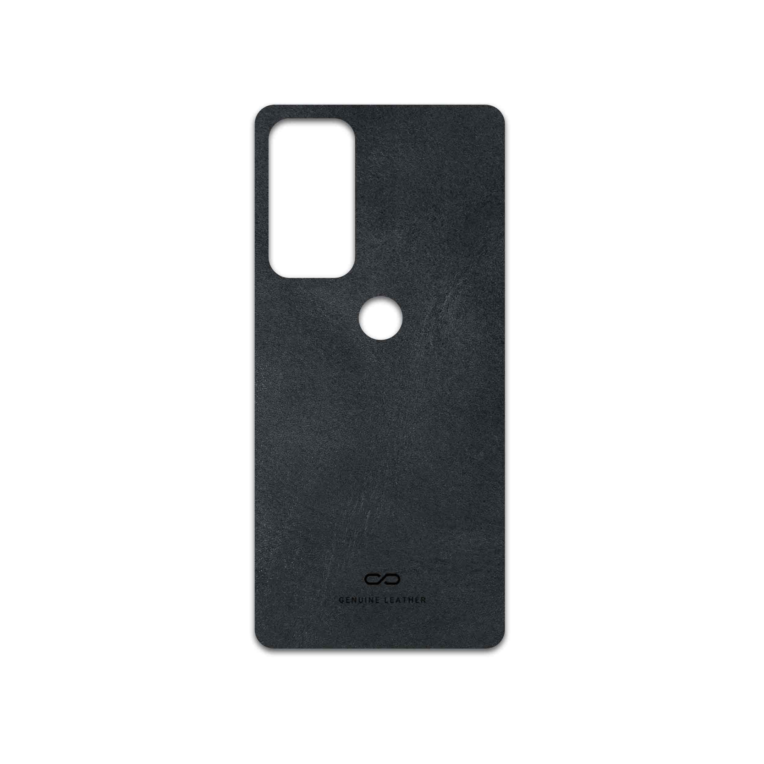 برچسب پوششی ماهوت مدل Graphite-Buffalo-Leather مناسب برای گوشی موبایل موتورولا Edge 20