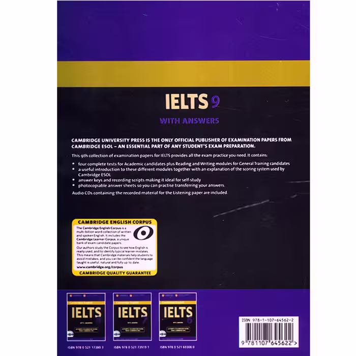 کتاب IELTS Cambridge 9 اثر جمعی از نویسندگان انتشارات هدف نوین