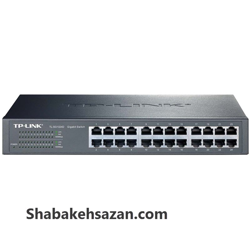 سوئیچ 24 پورت تی پی لینک مدل TL-SG1024D V5