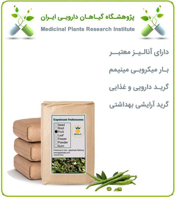 فلفل سبز خشک فله