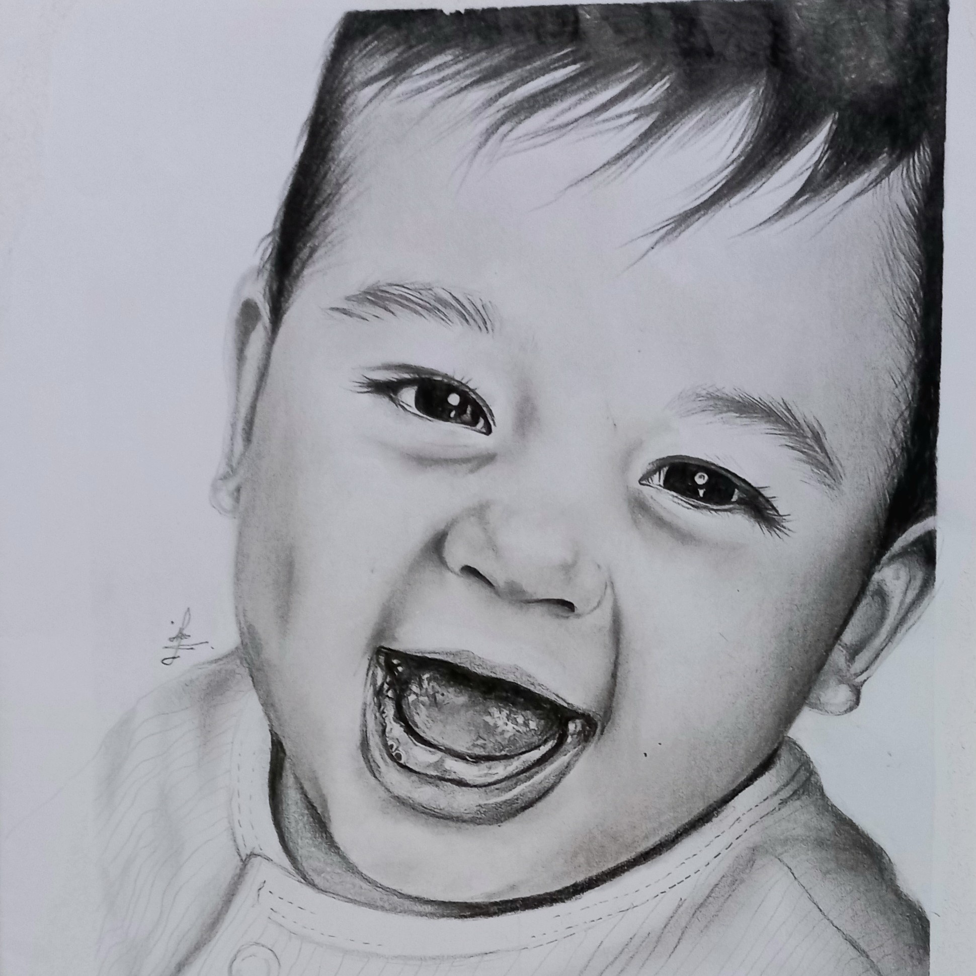 طراحی چهره سیاه قلم با بهترین کیفیت و متریال