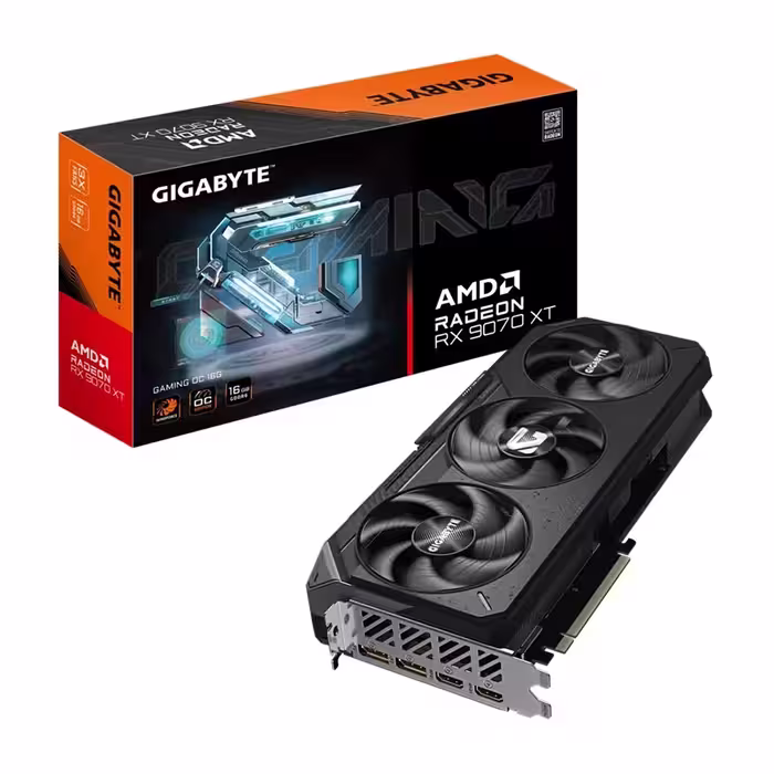 کارت گرافیک گیگابایت مدل RX 9070 XT GAMING OC Edition 16GB