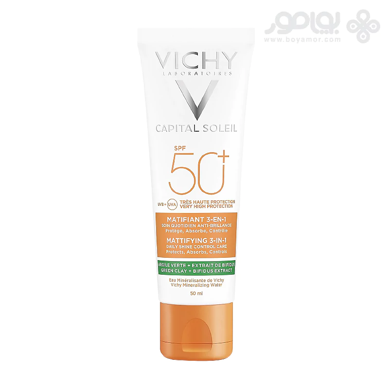 ضد آفتاب سه کاره ویشی مدل MATTIFYING حجم 50 میل