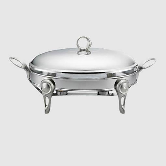 سوفله بیضی استیل 2 لیتری یونیک مدل حلقه ای نگین دار UN-3810