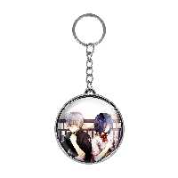 جاکلیدی خندالو طرح توکا کریشیما و کانکی انیمه توکیو غول Tokyo Ghoul مدل دوطرفه کد 1188111883