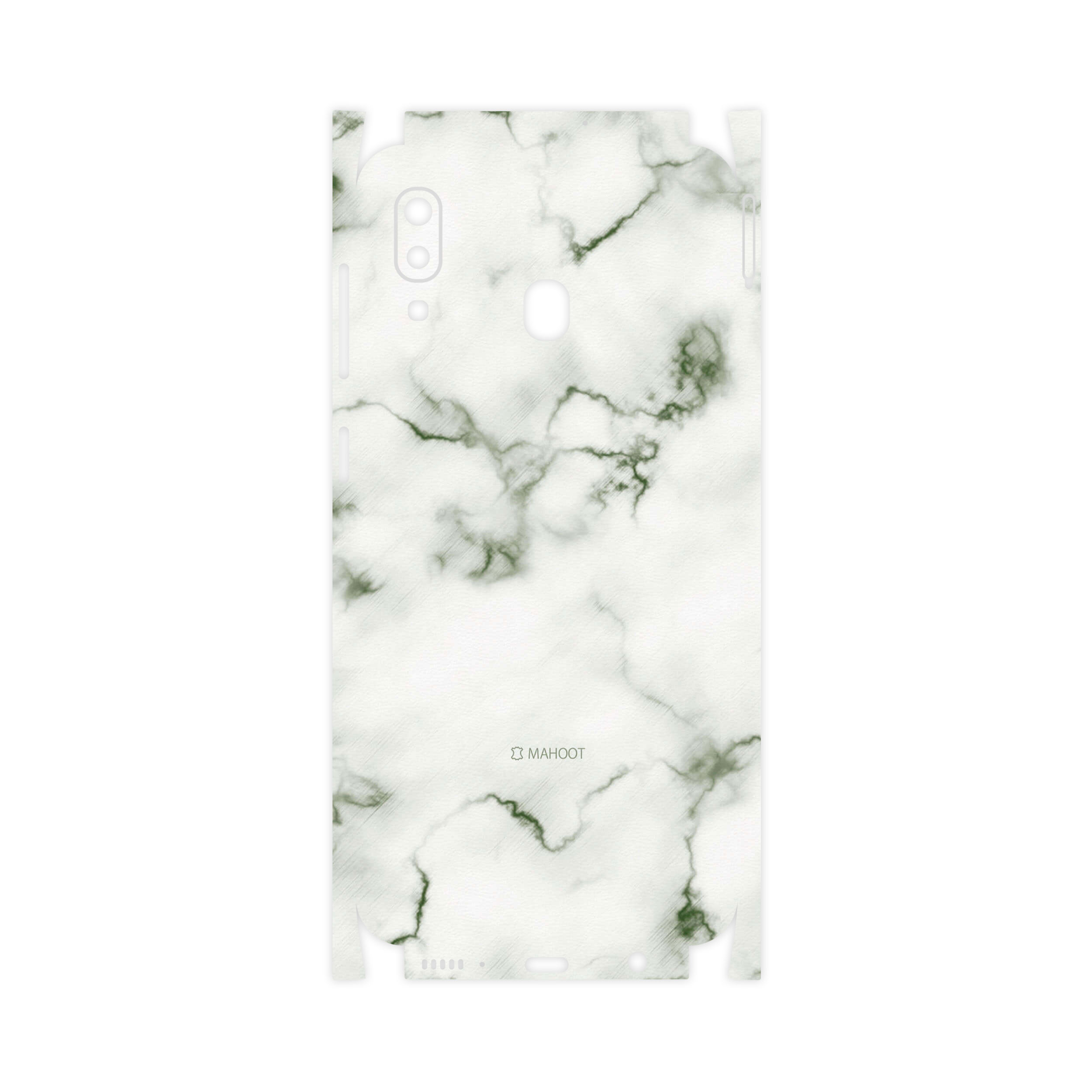 برچسب پوششی ماهوت مدل Blanco-Smoke-Marble-FullSkin مناسب برای گوشی موبایل سامسونگ Galaxy A20