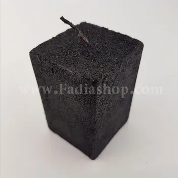 شمع مکعب 6 تایی مشکی