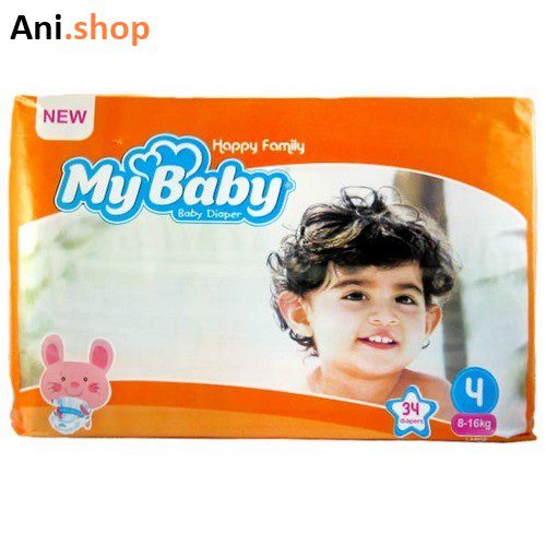 پوشک مای بیبی سایز 4 بسته اقتصادی کد396