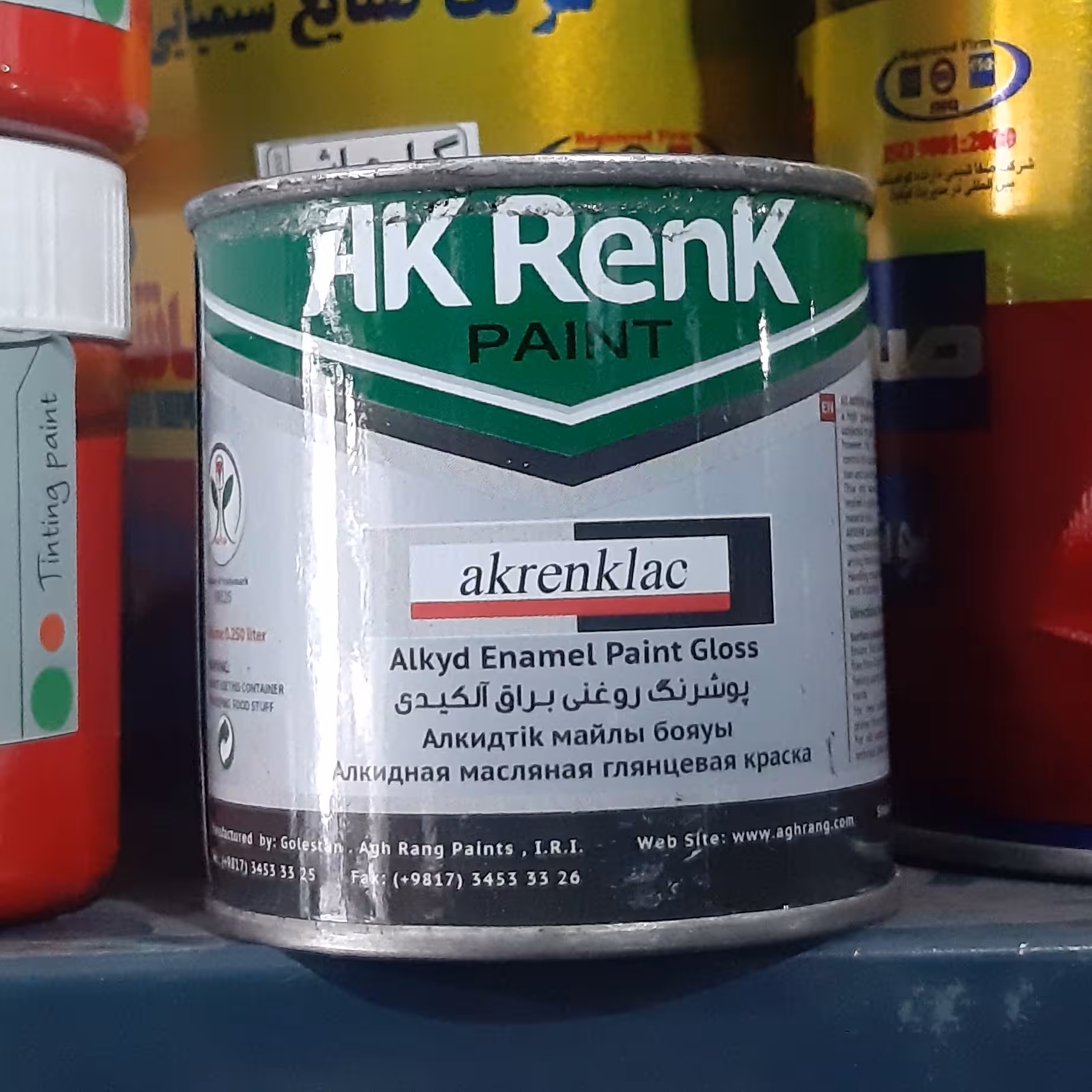 رنگ روغنی طلایی براق ربعی