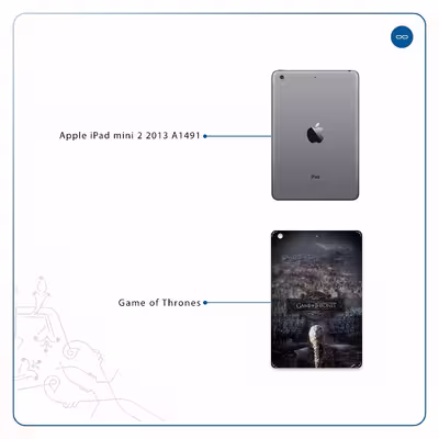 برچسب پوششی ماهوت مدل Game of Thrones مناسب برای تبلت اپل iPad mini 2 2013 A1491