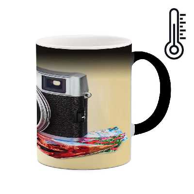 ماگ حرارتی کاکتی طرح دوربین عکاسی مدل mgh16994