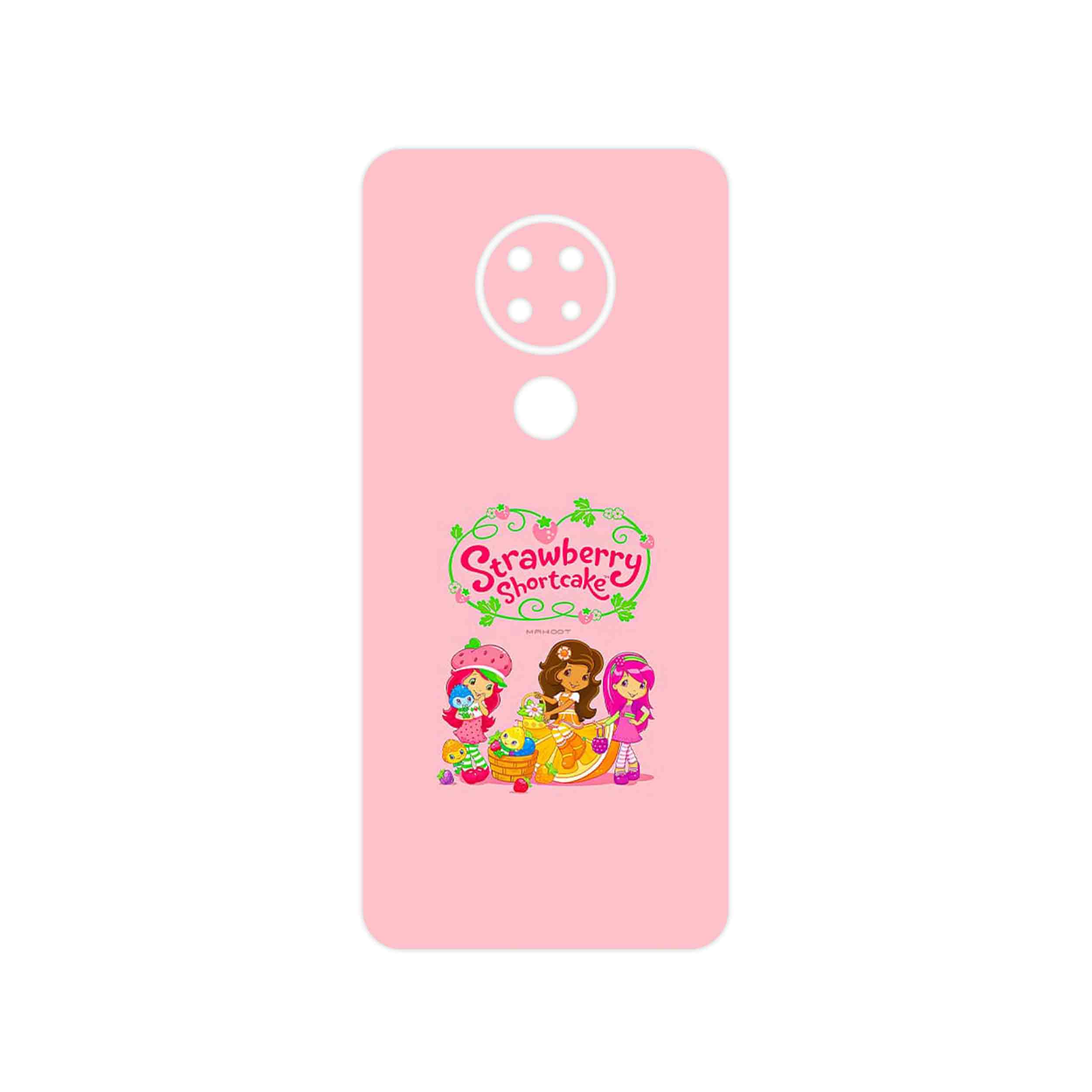 برچسب پوششی ماهوت مدل Strawberry Shortcake مناسب برای گوشی موبایل نوکیا 6.2