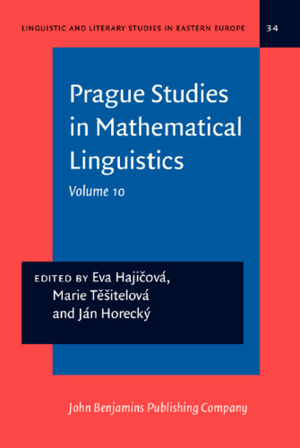 خرید و دانلود نسخه کامل کتاب Prague studies in mathematical linguistics 10