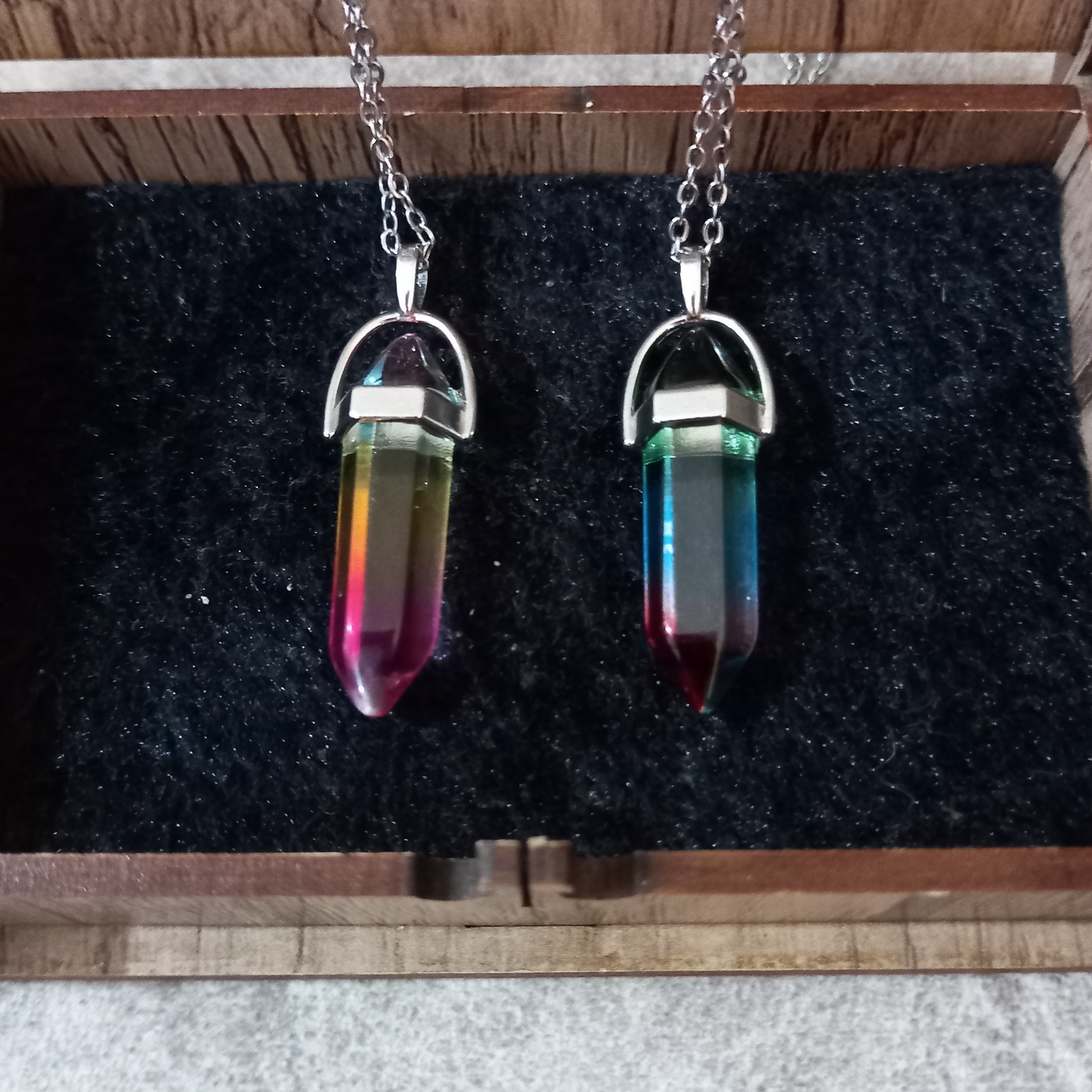 گردنبندمنشورزنجیراستیل رکاب نگهدارنده منشوراستیل تورنگ های متنوع