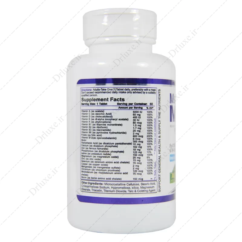 قیمت و خرید قرص مولتی ویتامین آقایان مولتی من آلفا 60 عدد - دکتر لوکس