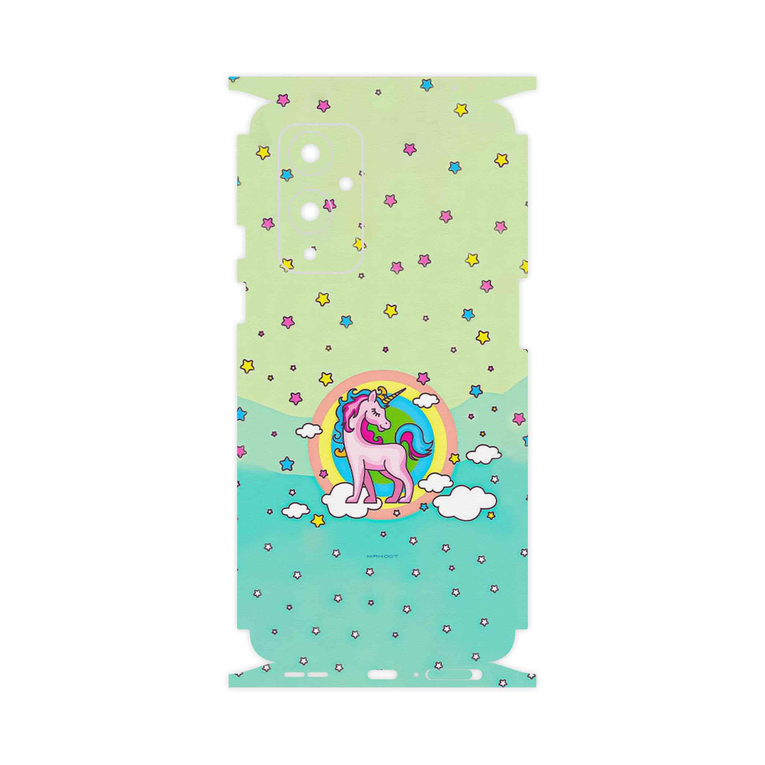 برچسب پوششی ماهوت مدل Rainbow unicorn adventure-FullSkin مناسب برای گوشی موبایل وان پلاس 9