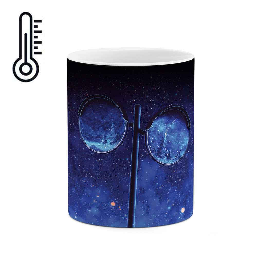 ماگ حرارتی طرح عینک مدل mgp01052