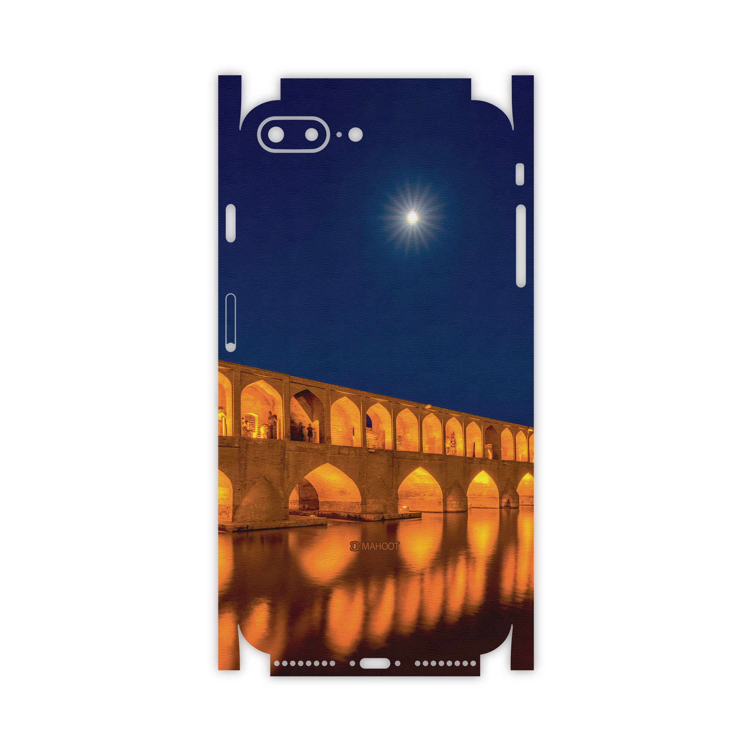 برچسب پوششی ماهوت مدل Si-O-Se-Pol-FullSkin مناسب برای گوشی موبایل اپل iPhone 7 Plus