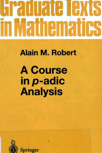 خرید و دانلود نسخه کامل کتاب A Course in p-adic Analysis