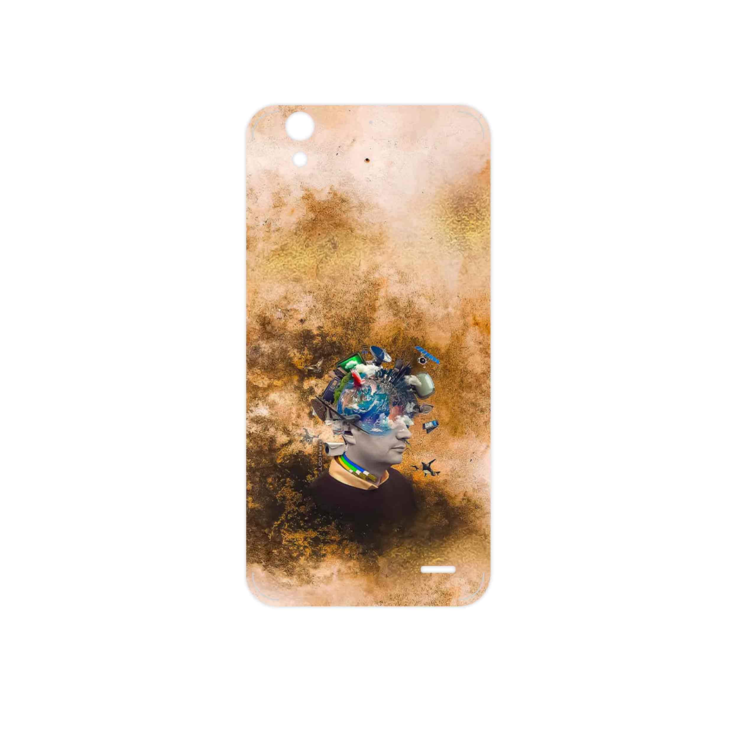 برچسب پوششی ماهوت مدل Collage of surreal Portrait of Men مناسب برای گوشی موبایل هوآوی Ascend G630