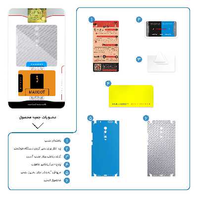 برچسب پوششی ماهوت مدل Steel-Fiber-FullSkin مناسب برای گوشی موبایل شیائومی MI 9T