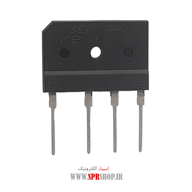 پل دیود 15A 1000V KBJ1510 شانه ای