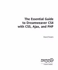 خرید و دانلود نسخه کامل کتاب The Essential Guide to Dreamweaver CS4 with CSS, Ajax, and PHP