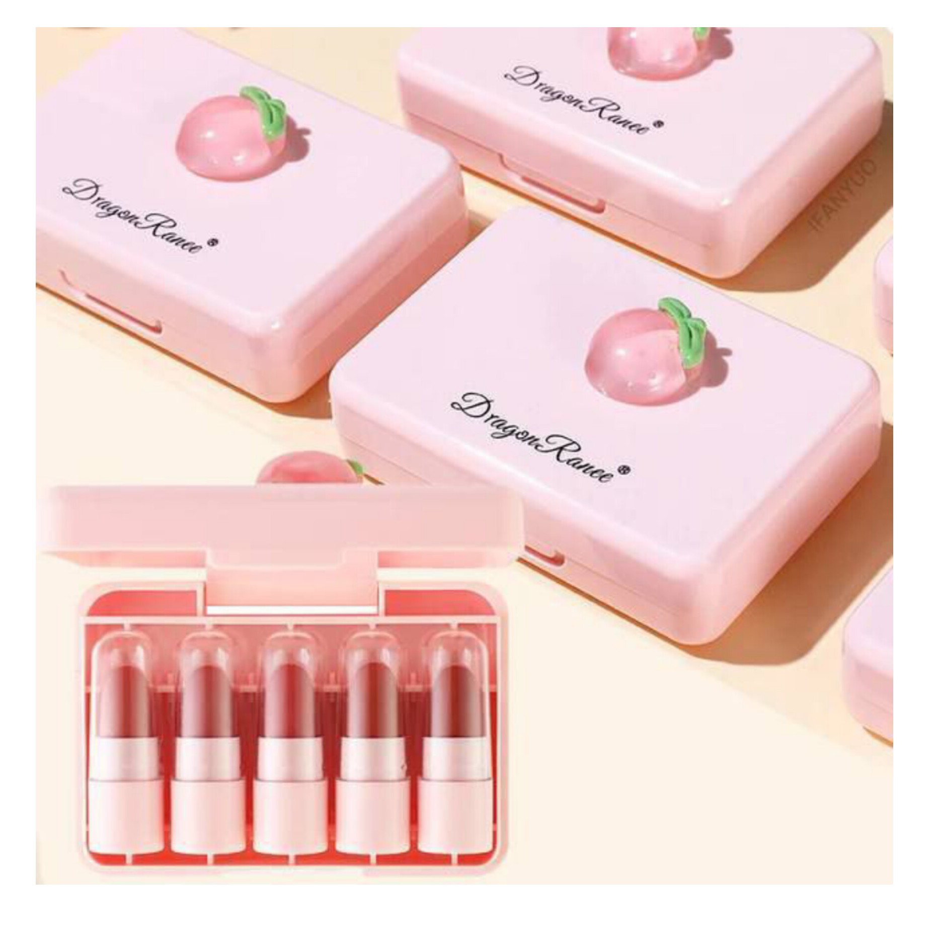رژ جامد دراگون مدل هلو
