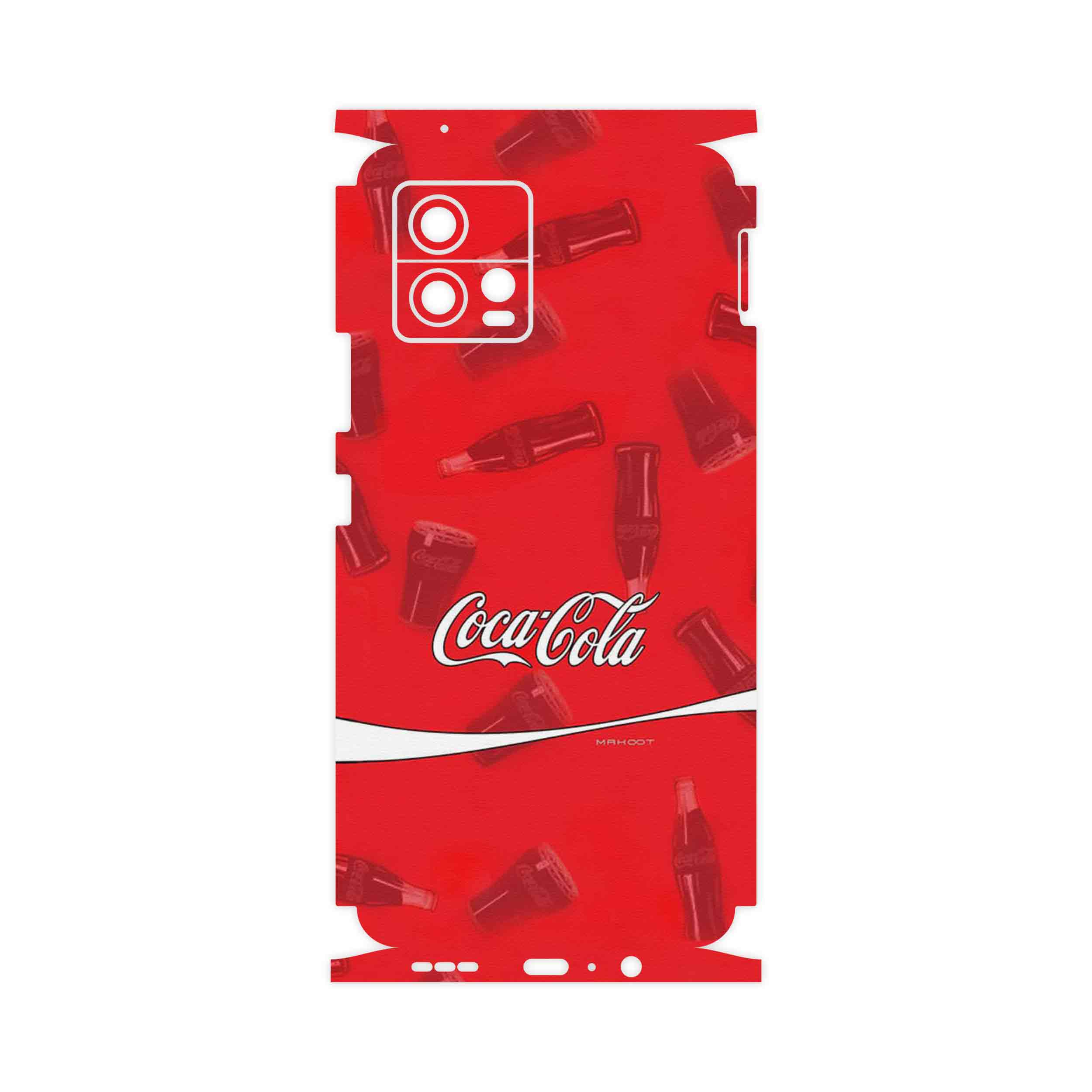 برچسب پوششی ماهوت مدل Coca_Cola_Logo-FullSkin مناسب برای گوشی موبایل موتورولا Moto G72