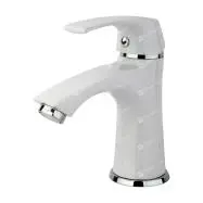 شیر روشویی راسان  مدل لوتوس  سفید