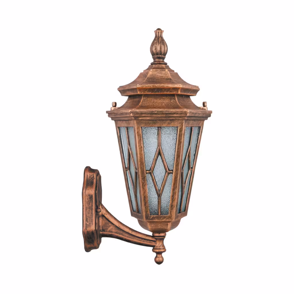 چراغ دیواری پارکی تکشیدفام مدل معبد ویسپر کد 7406-16