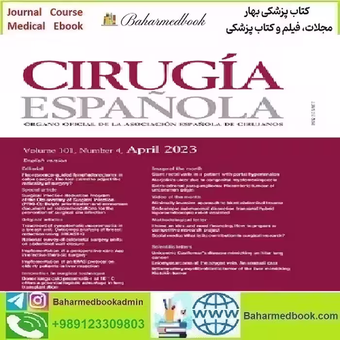Cirugía Española English Edition Volume 98 Issue 1 to 10 2020 TR
