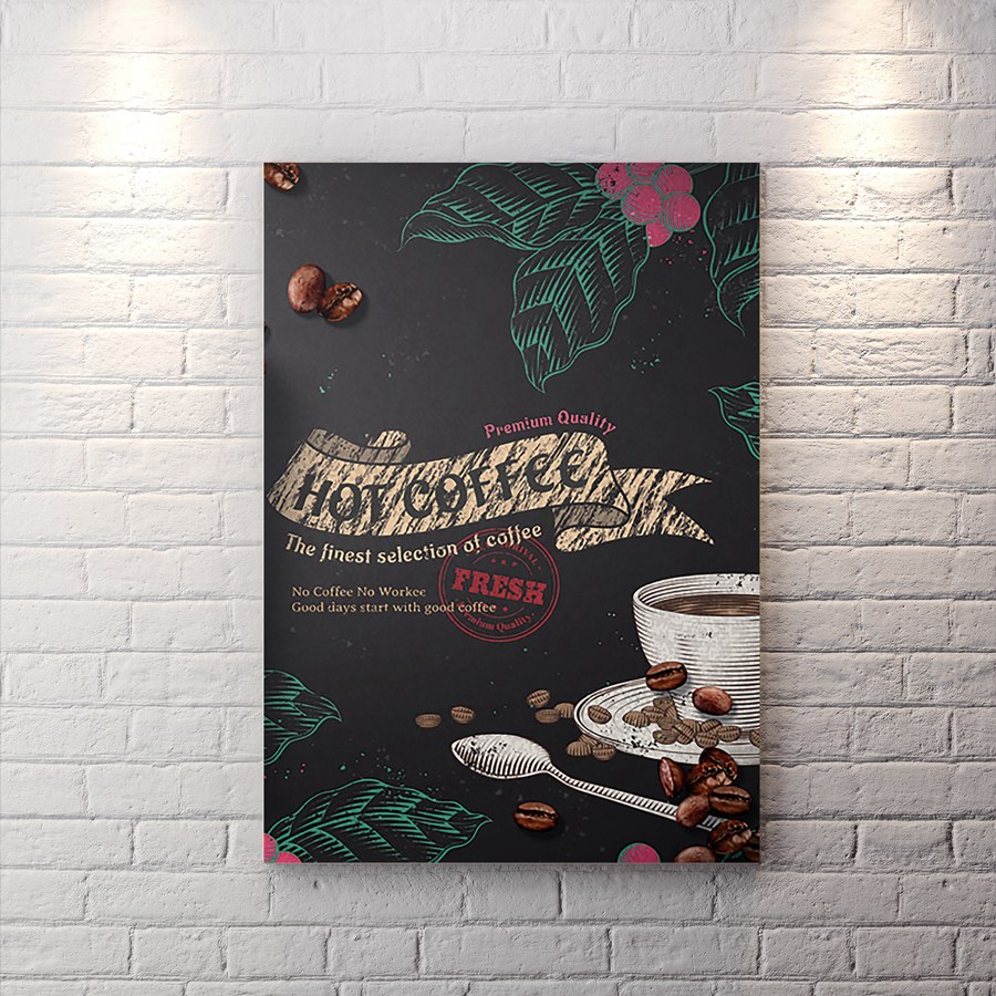 تابلو شاسی دکوراتیو شیک برای کافه BA-4173