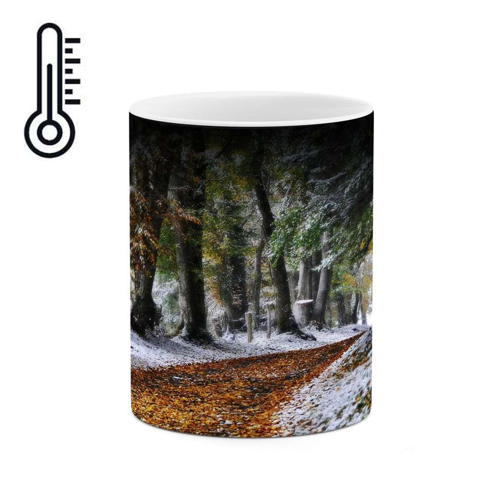 ماگ حرارتی کاکتی طرح منظره برفی مدل mgh14980