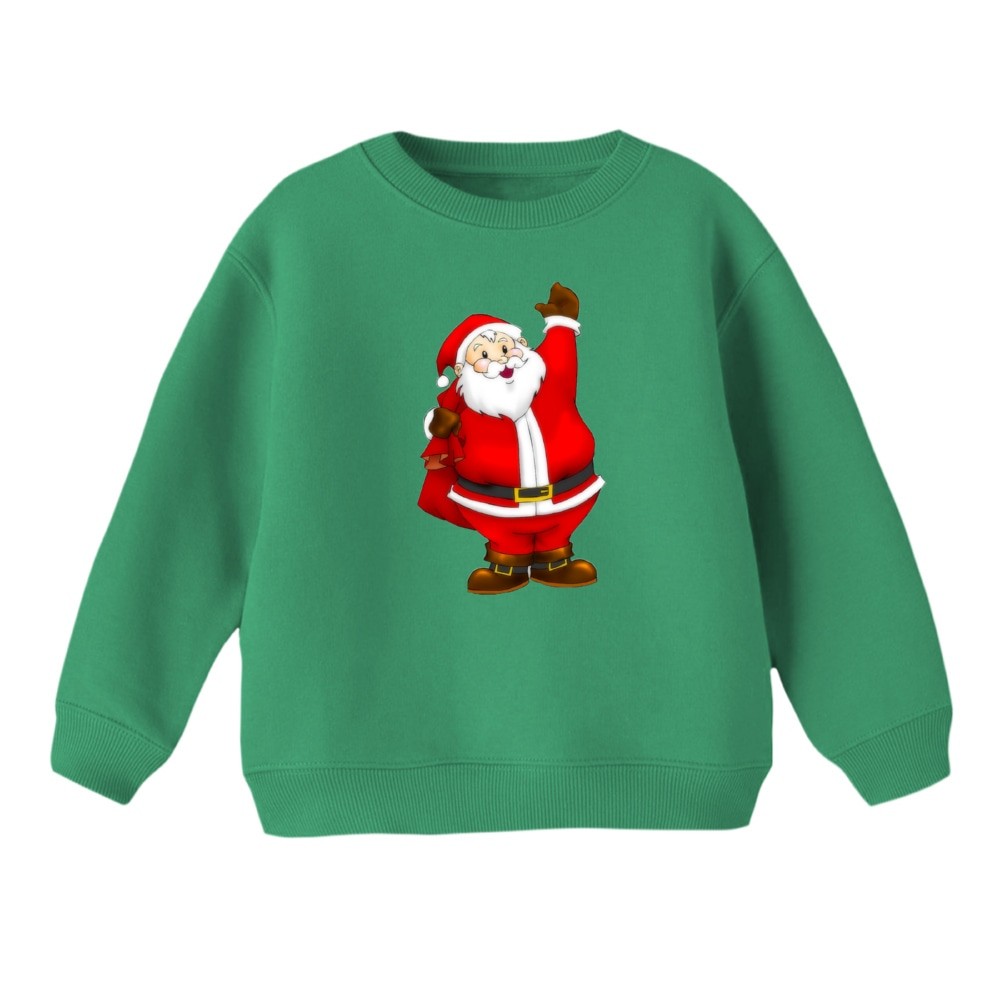 سویشرت بچگانه مدل بابانوئل کریسمس کد 3 رنگ سبز