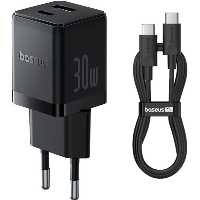 شارژر دیواری 30 وات بیسوس مدل Palm 30W  به همراه کابل USB-C | کالا مکس