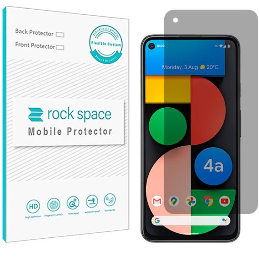 گلس پرایوسی (حریم شخصی)نانو و ضد ضربه گوشی گوگل Pixel 4a 5G برند راک اسپیس 