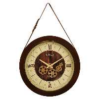 ساعت ديواری چرمی- چرخ دنده ای لوتوس کد محصول: GC-400403-BOURNE