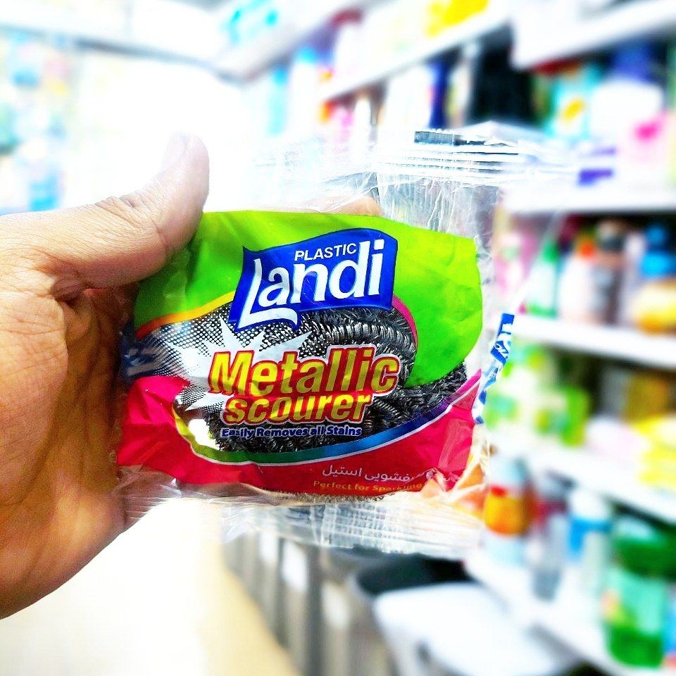 سیم ظرفشویی لندی 30 گرم استیل ضد زنگ